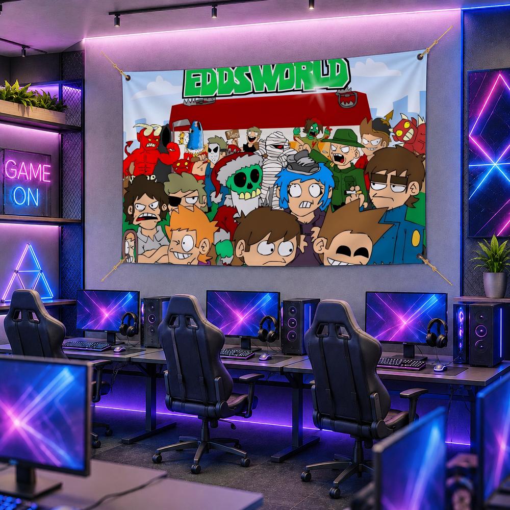 인기 만화 E-EddsworldS 플래그 게임 e스포츠 - Esports Gaming Banner 리뷰 및 가격