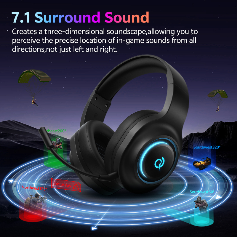 QCY Heroad V200 게이밍 헤드셋 (마이크 내 - Gaming Headset 7.1 리뷰 및 가격